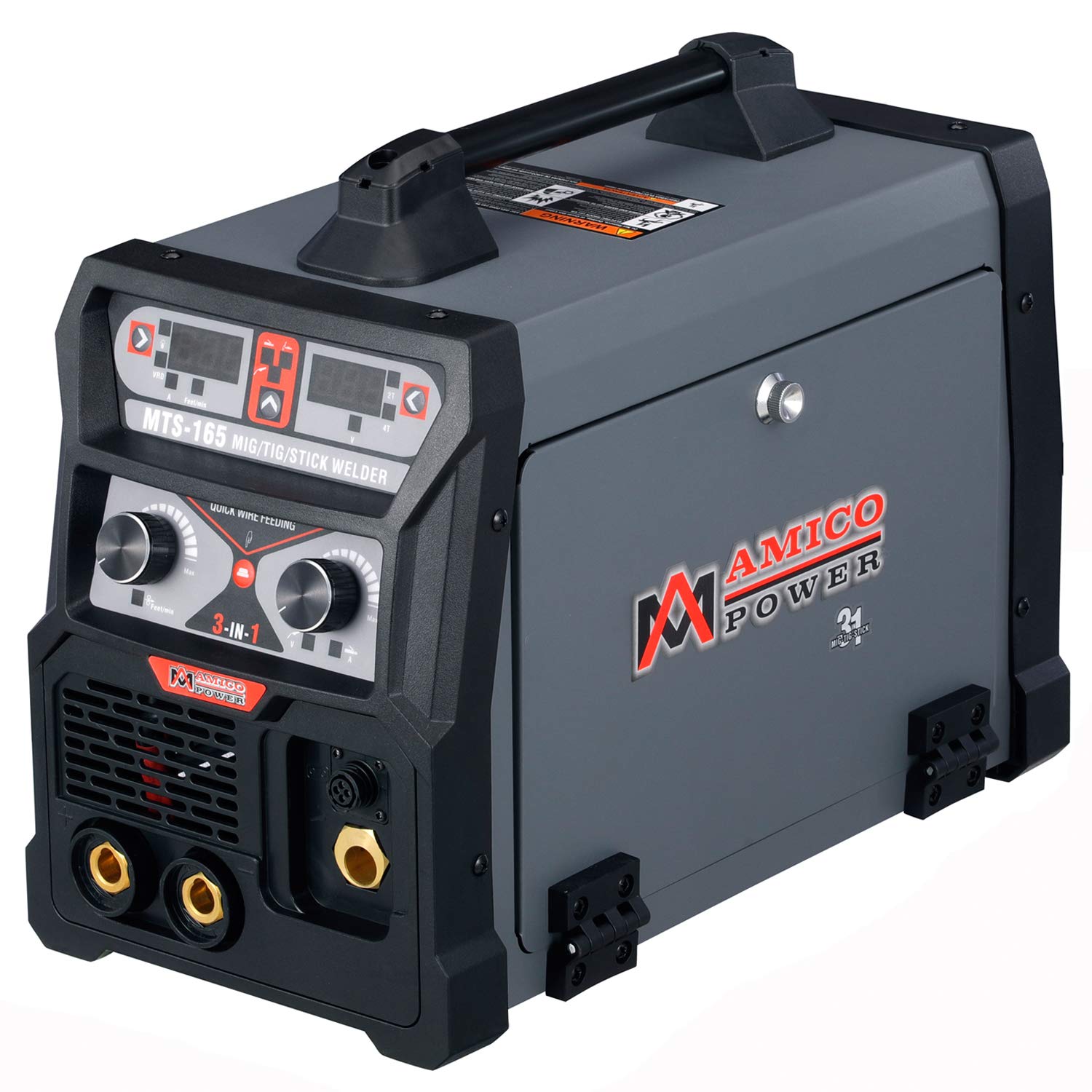 Amico MTS-165, 165 Amp MIG/Flux Cored Wire, TIG Torch, Stick Arc